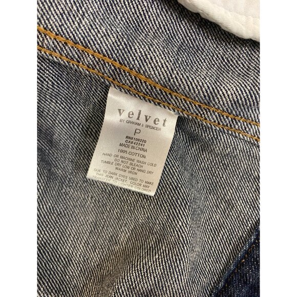 Lily Aldridge for Velvet By Graham & Spencer Denim Jacket For Women - S - Picture 6 of 6